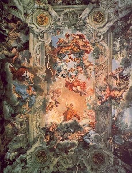 Pietro da Cortona Glorification of the Rule of Urban VIII oil painting picture